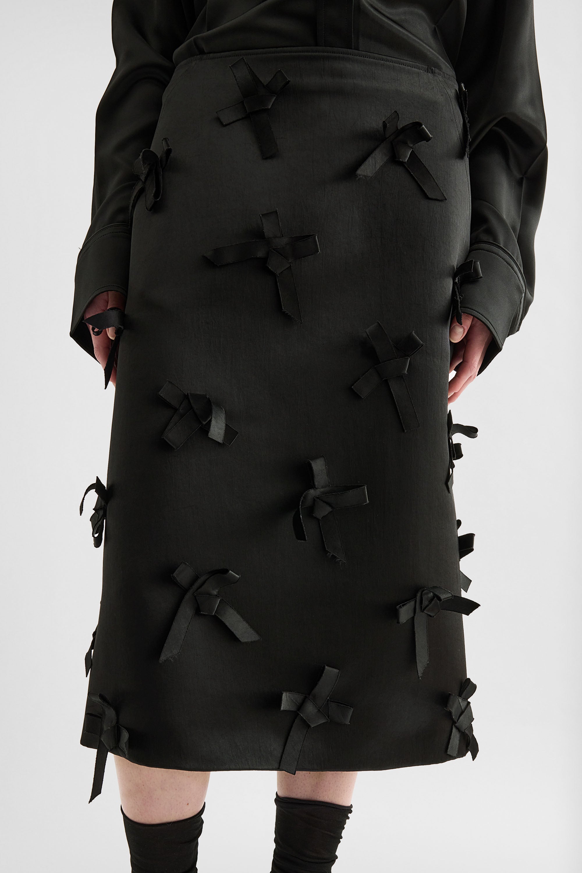 jil sander satin skirt for women