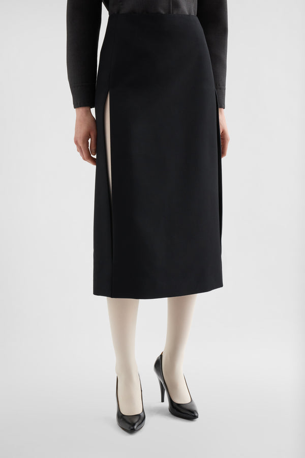 jil sander silk faille skirt for women