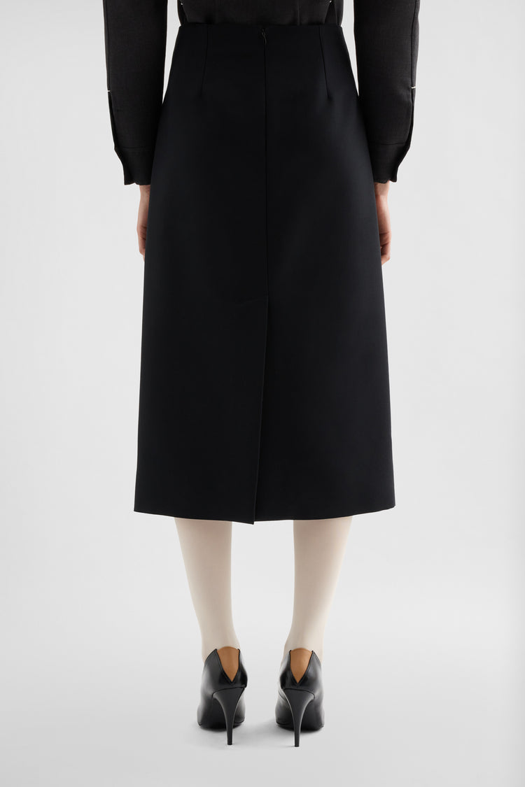 jil sander silk faille skirt for women