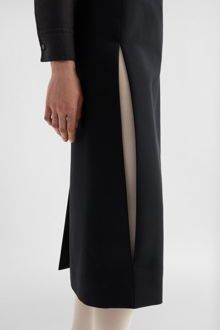 jil sander silk faille skirt for women