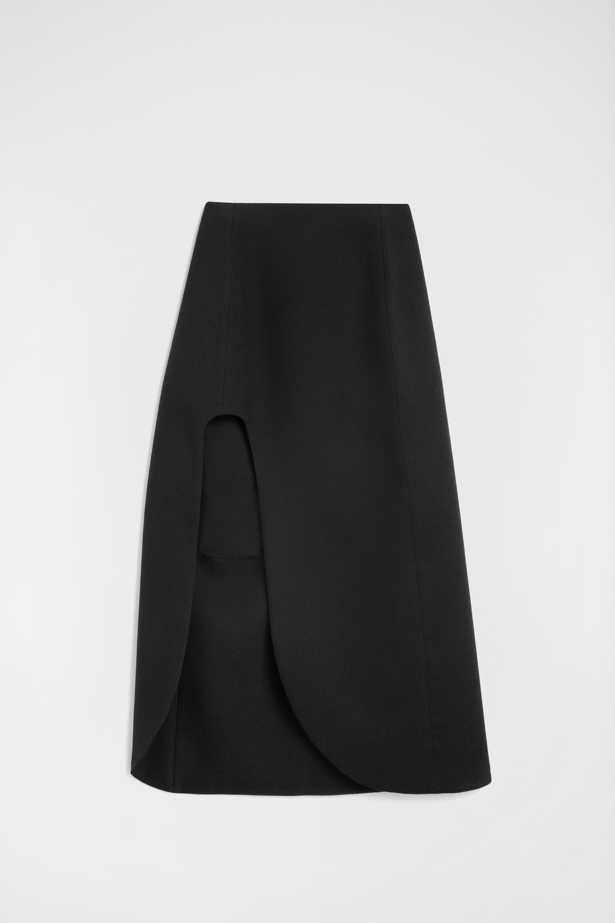 jil sander wool sablé skirt for women