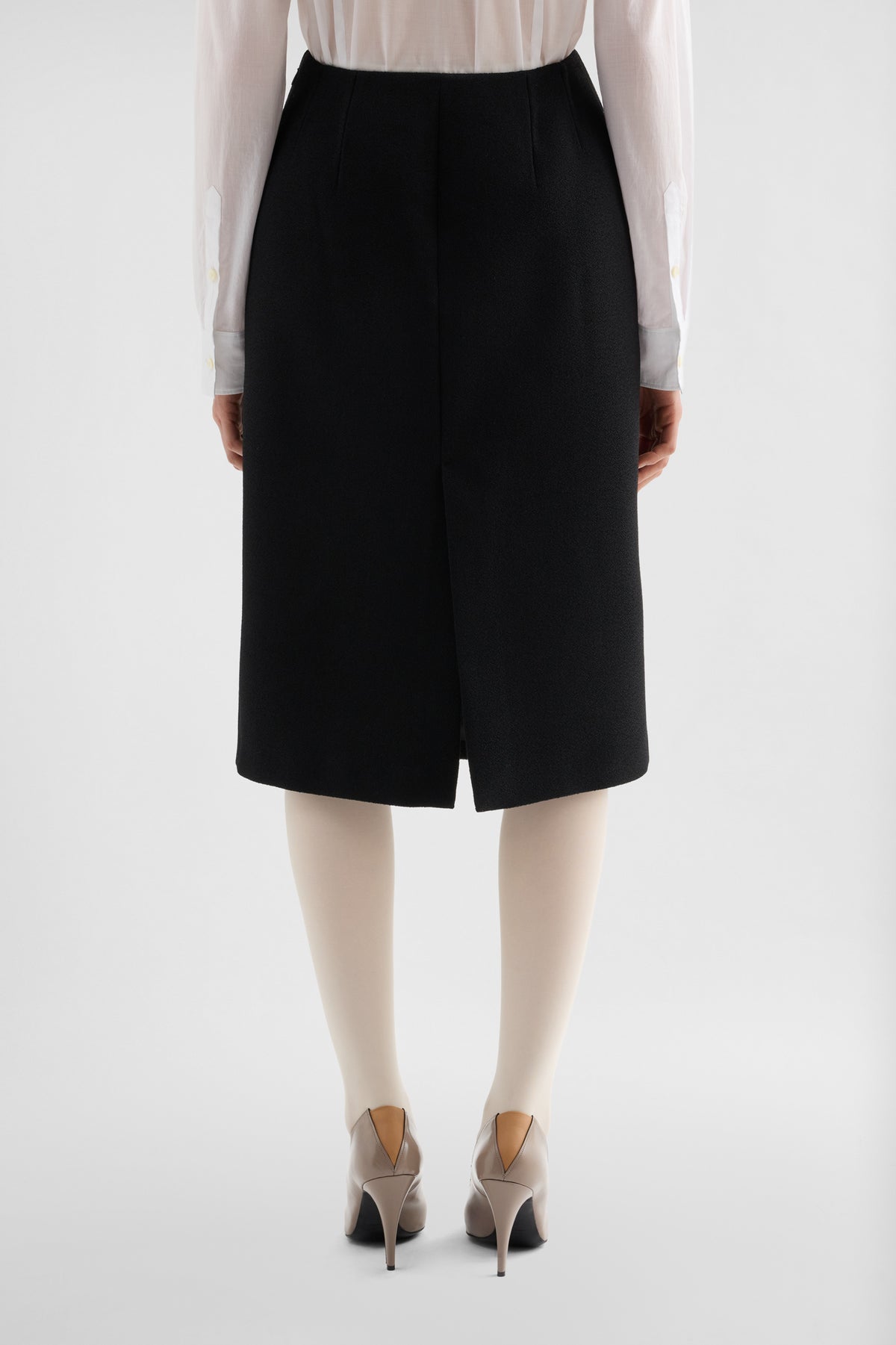 jil sander wool sablé skirt for women