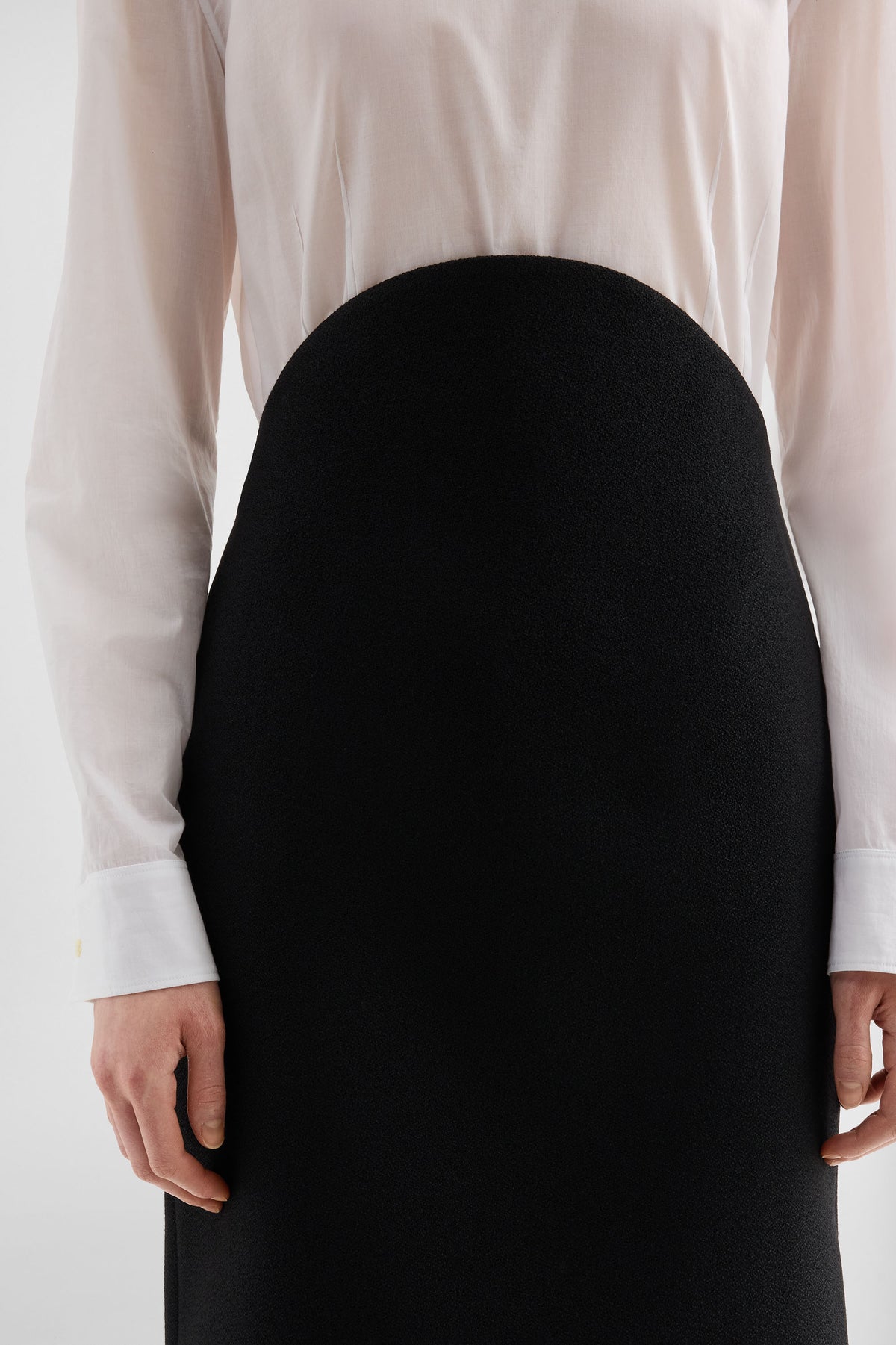 jil sander wool sablé skirt for women
