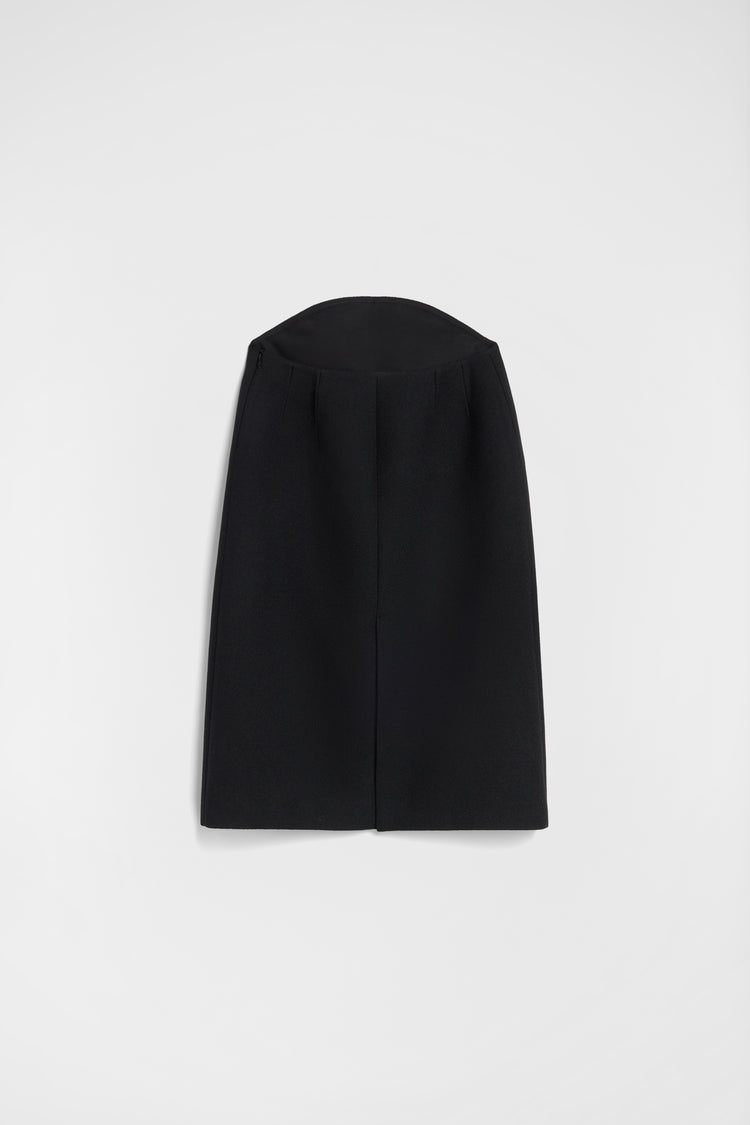 jil sander wool sablé skirt for women