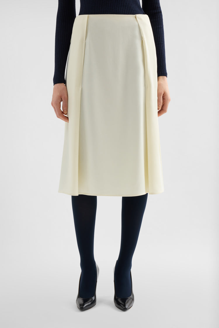 jil sander envers satin pleated skirt for women