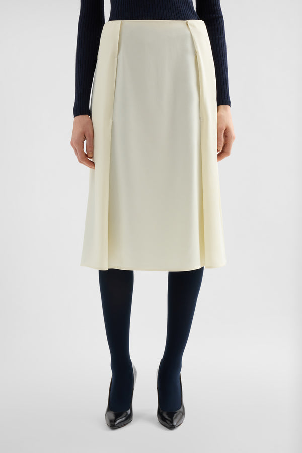 jil sander envers satin pleated skirt for women