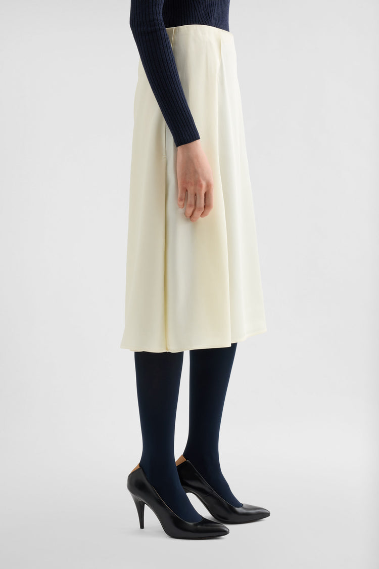 jil sander envers satin pleated skirt for women