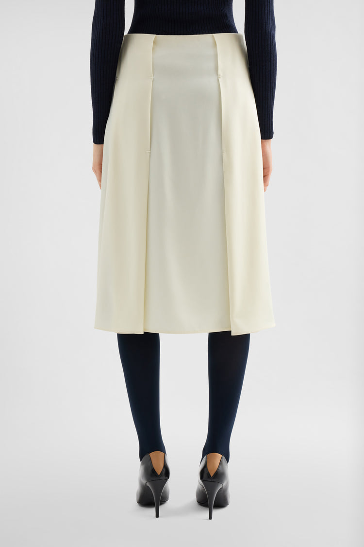 jil sander envers satin pleated skirt for women