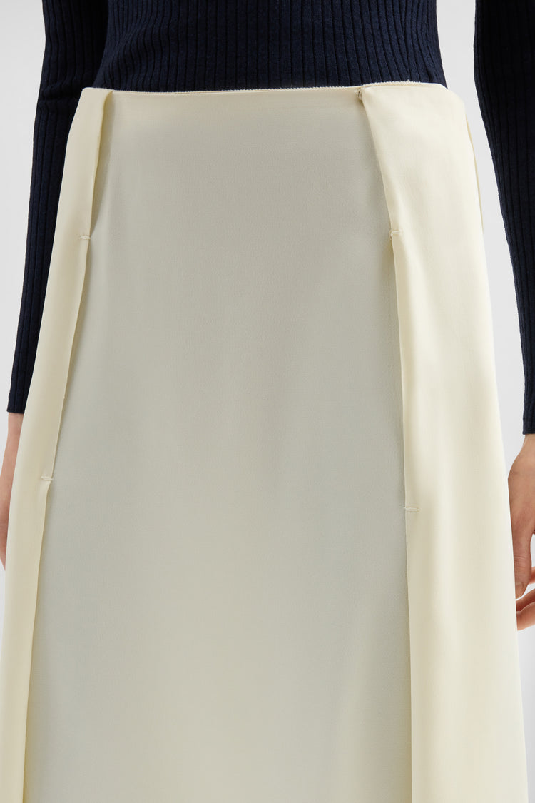 jil sander envers satin pleated skirt for women