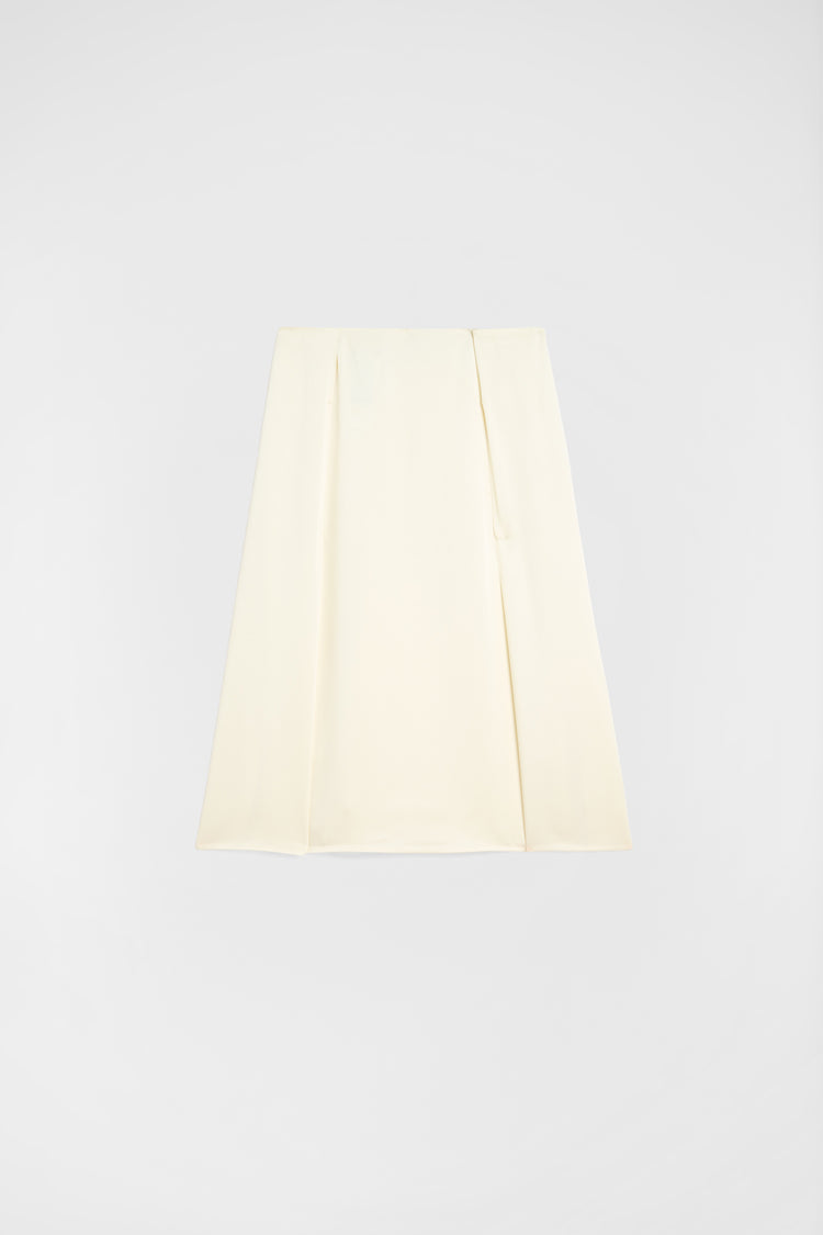 jil sander envers satin pleated skirt for women