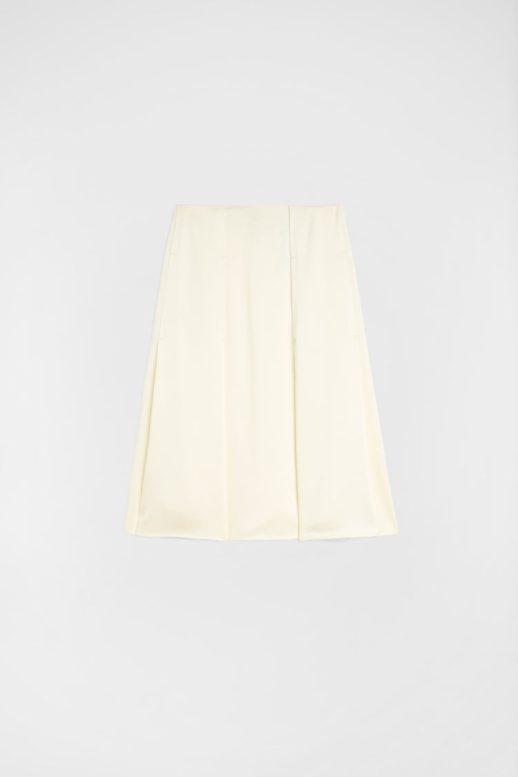 jil sander envers satin pleated skirt for women