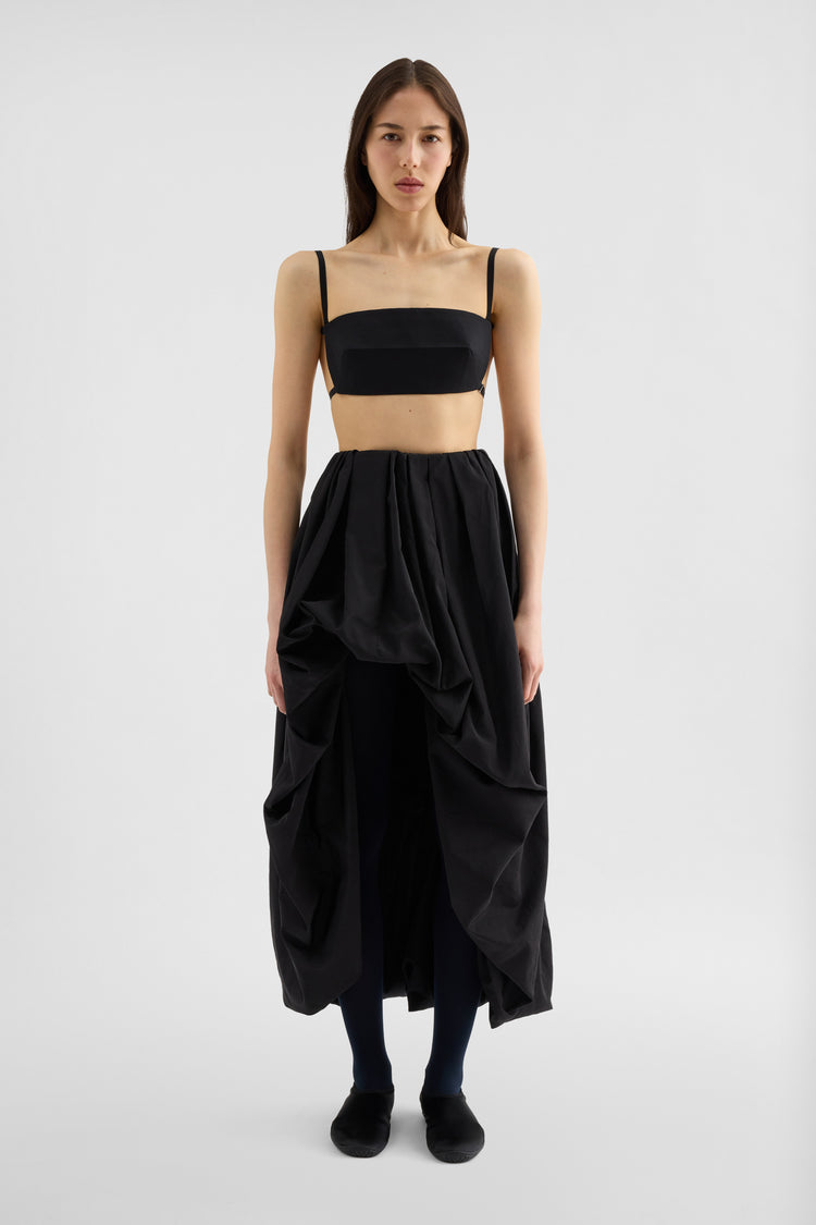jil sander lightweight taffeta skirt for women