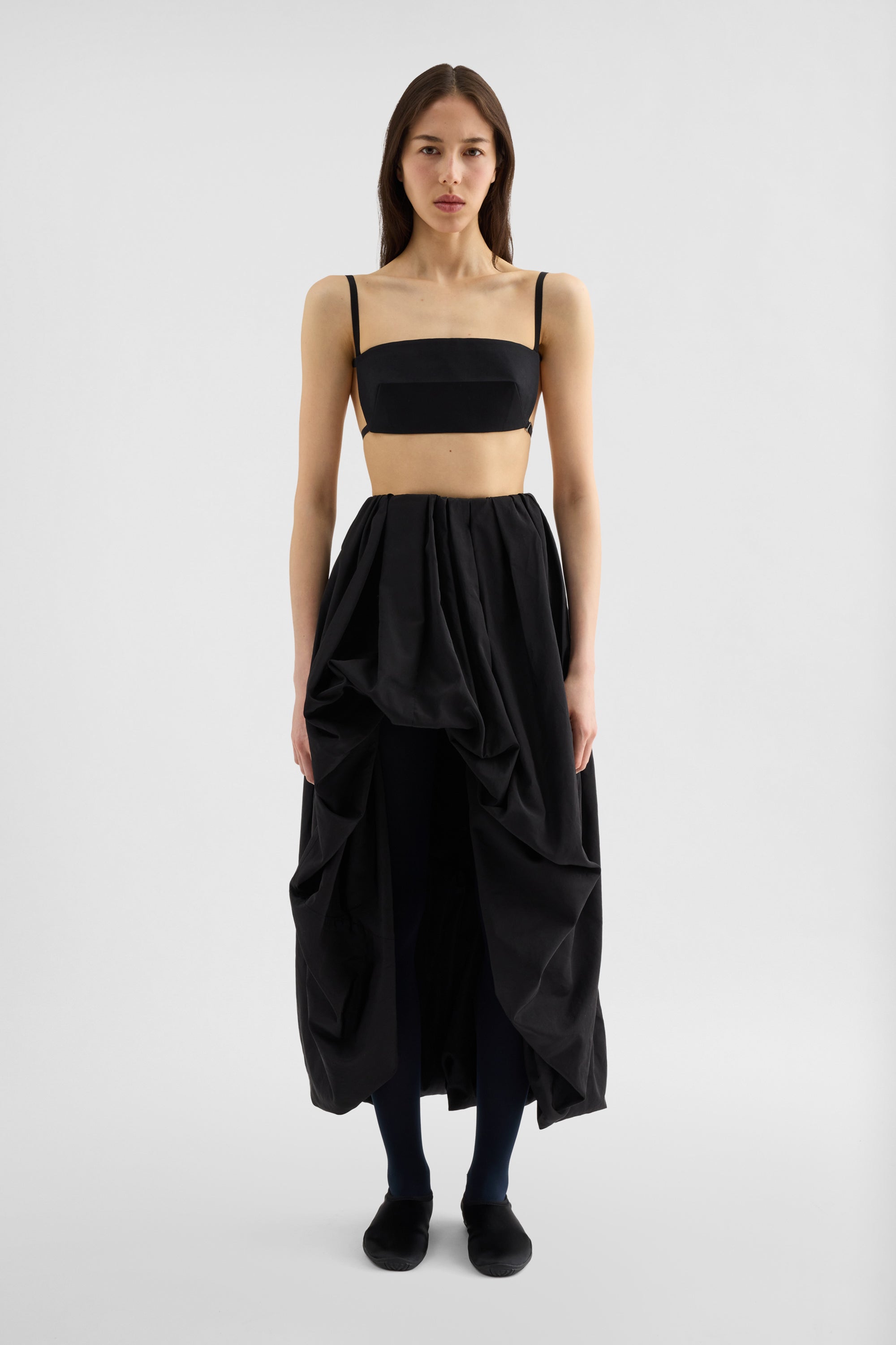jil sander lightweight taffeta skirt for women