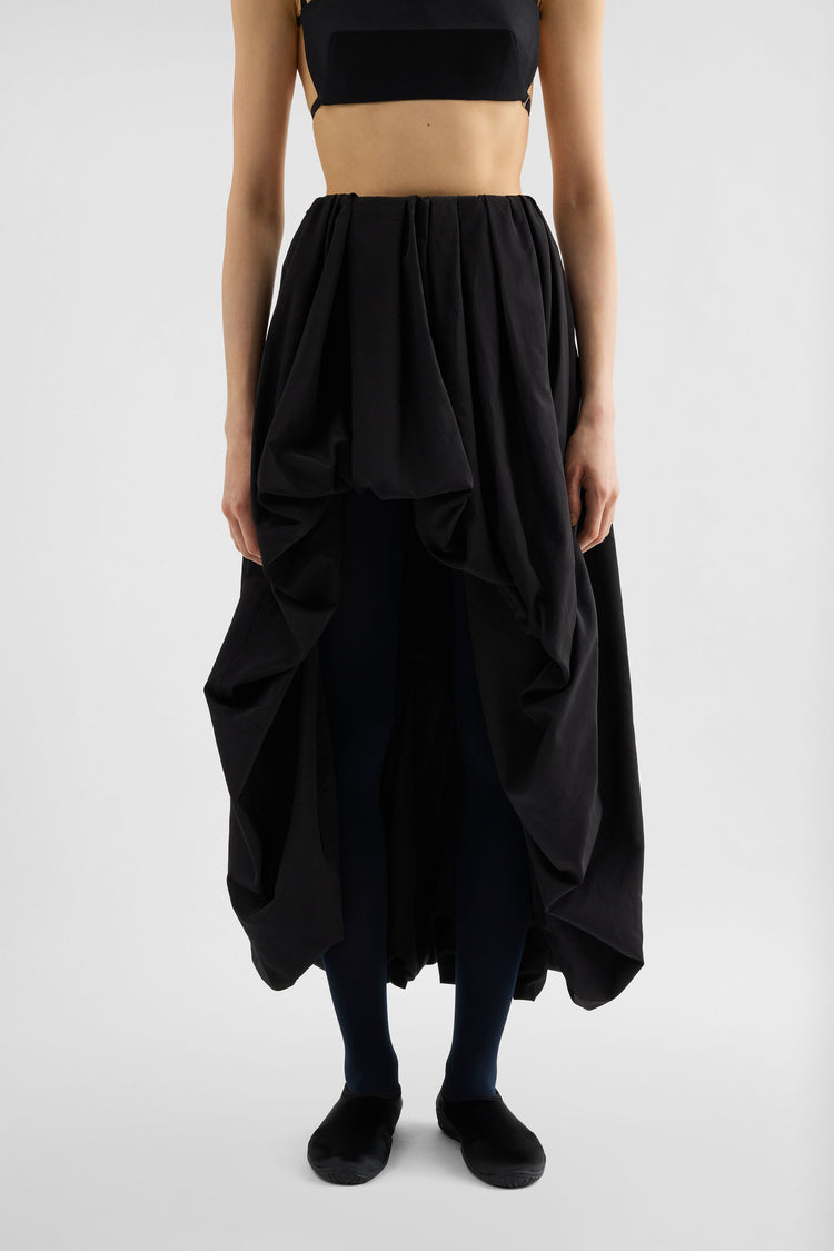 jil sander lightweight taffeta skirt for women