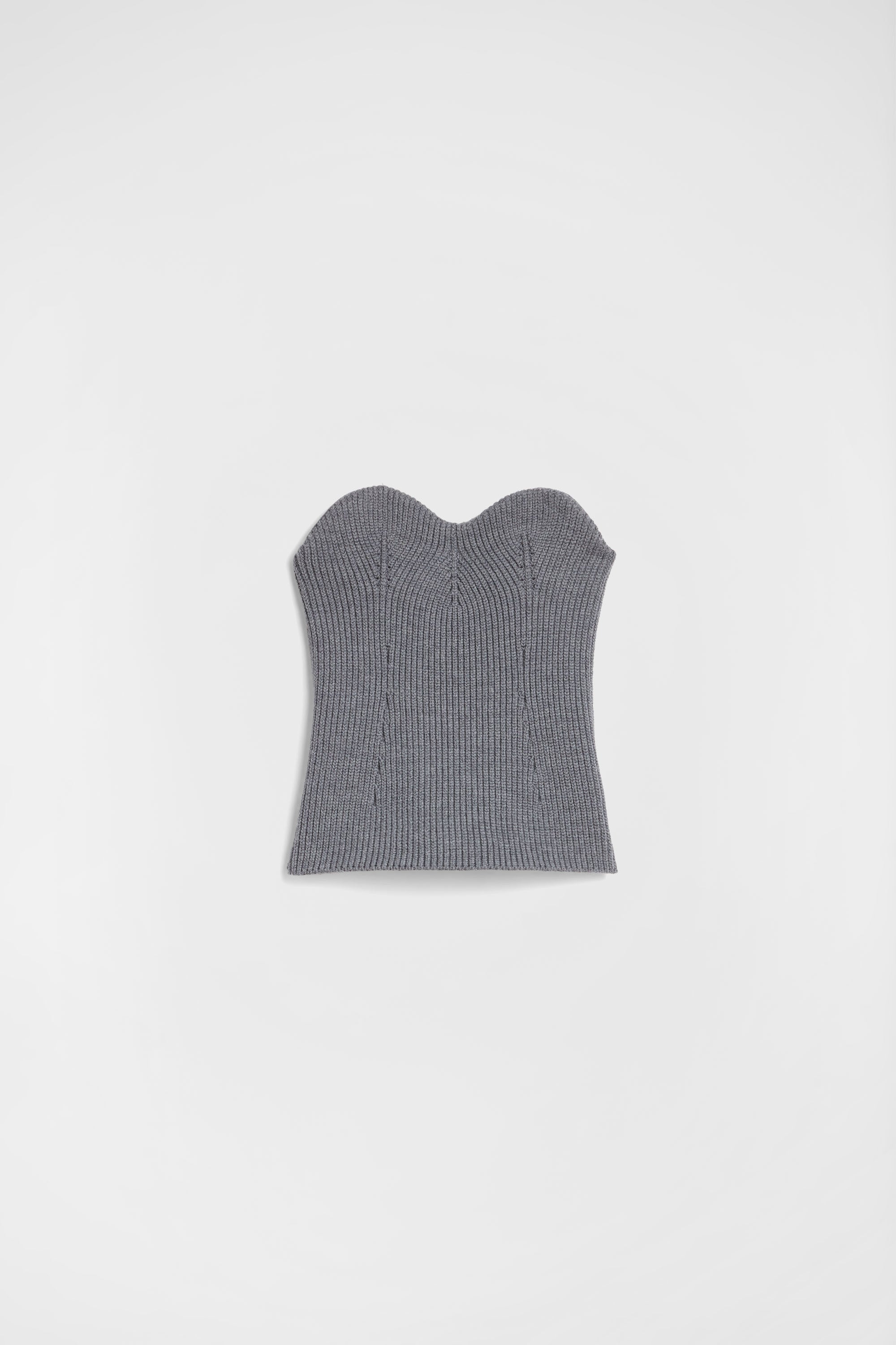 jil sander wool knit bustier top for women