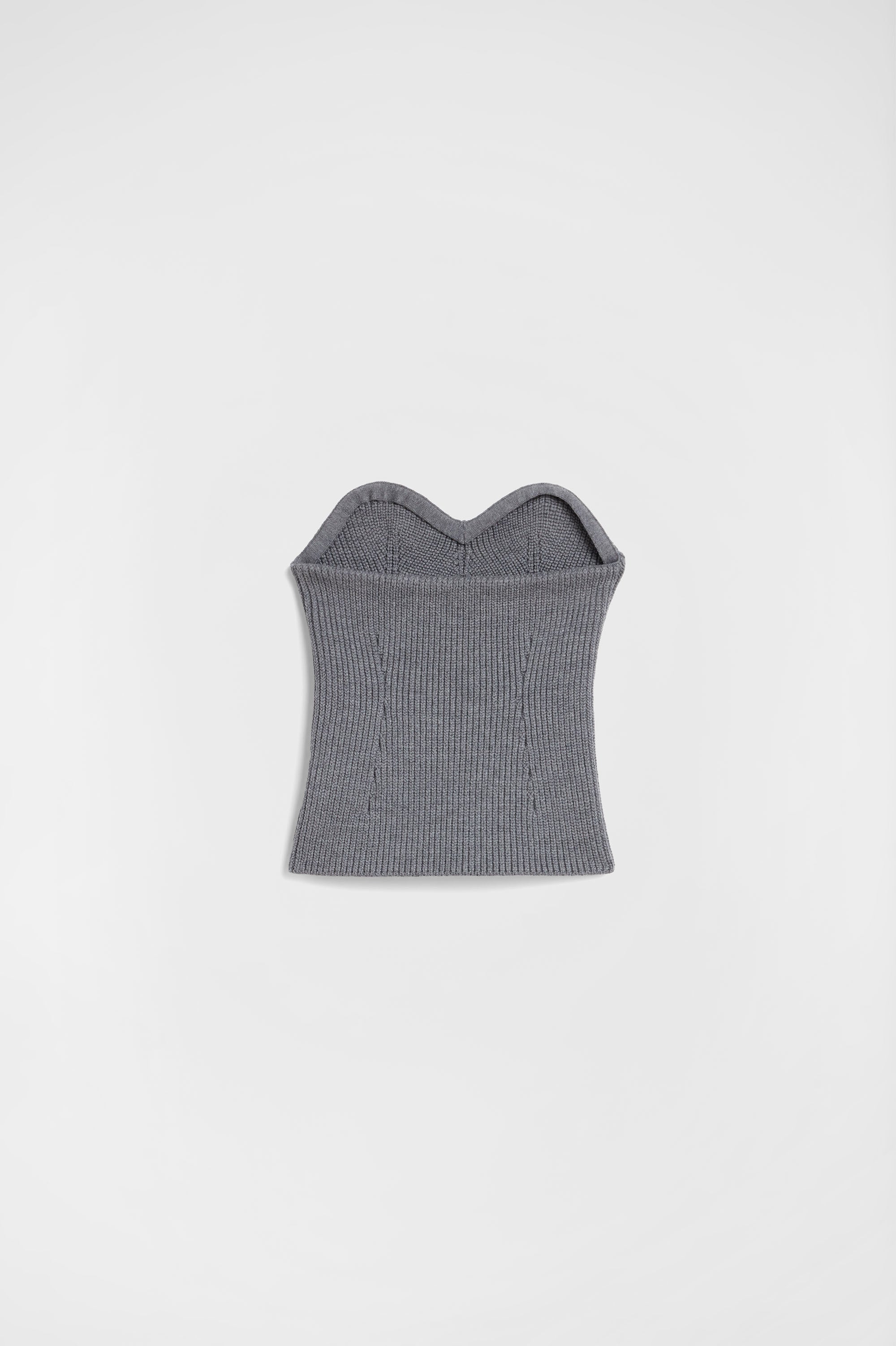 jil sander wool knit bustier top for women