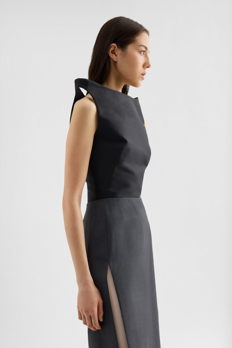 jil sander silk blend mikado top for women
