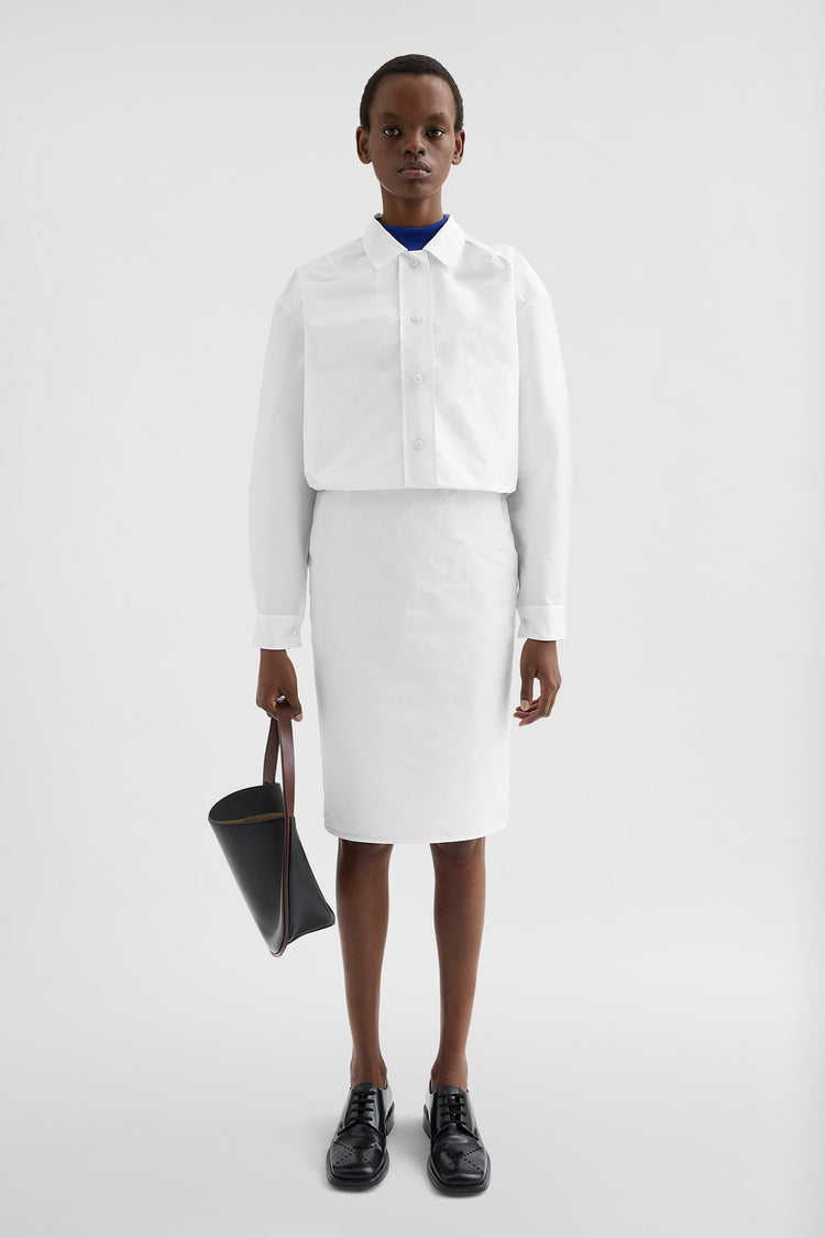 jil sander technical faille blouson for women