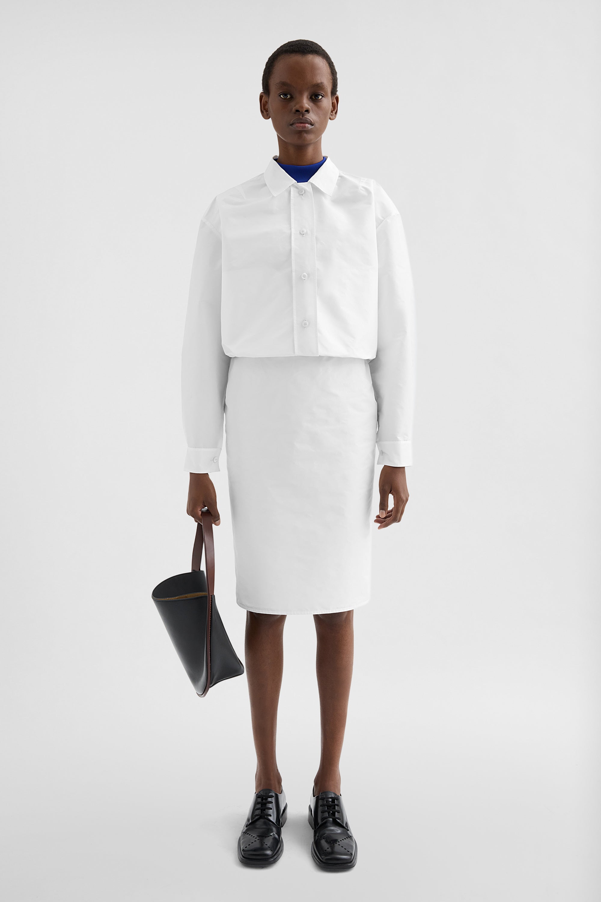 jil sander technical faille blouson for women