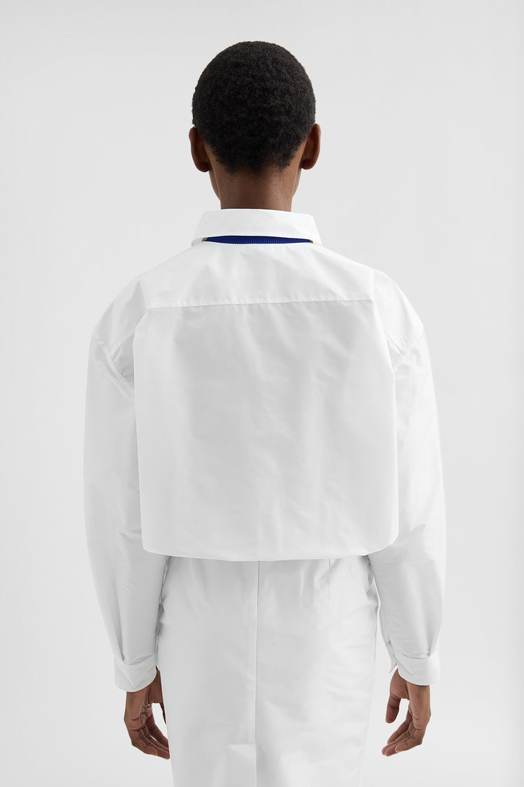 jil sander technical faille blouson for women