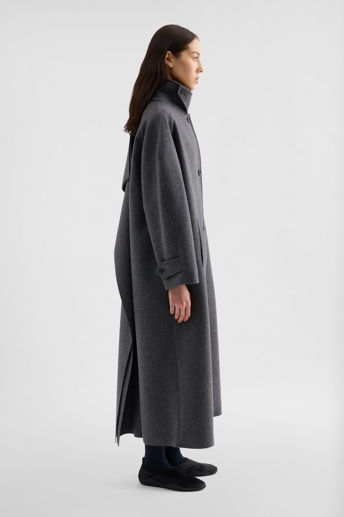 jil sander double wool coat for women
