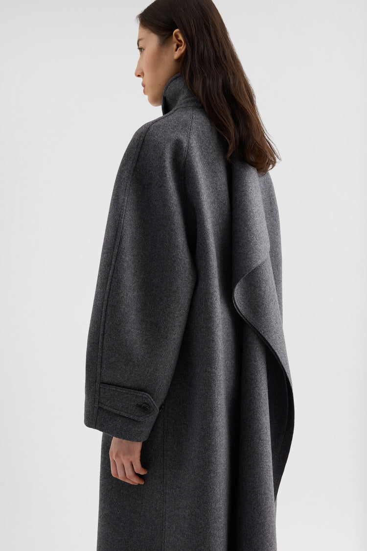 jil sander double wool coat for women