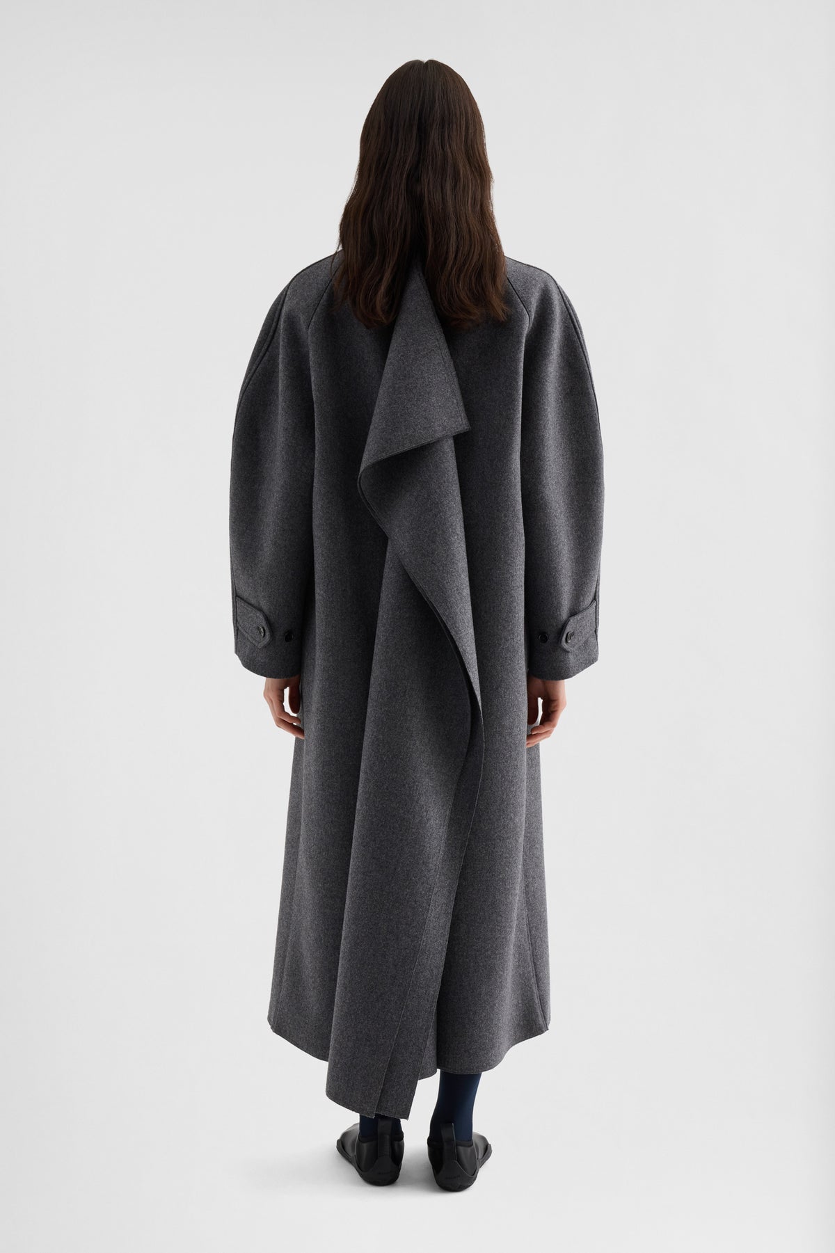 jil sander double wool coat for women