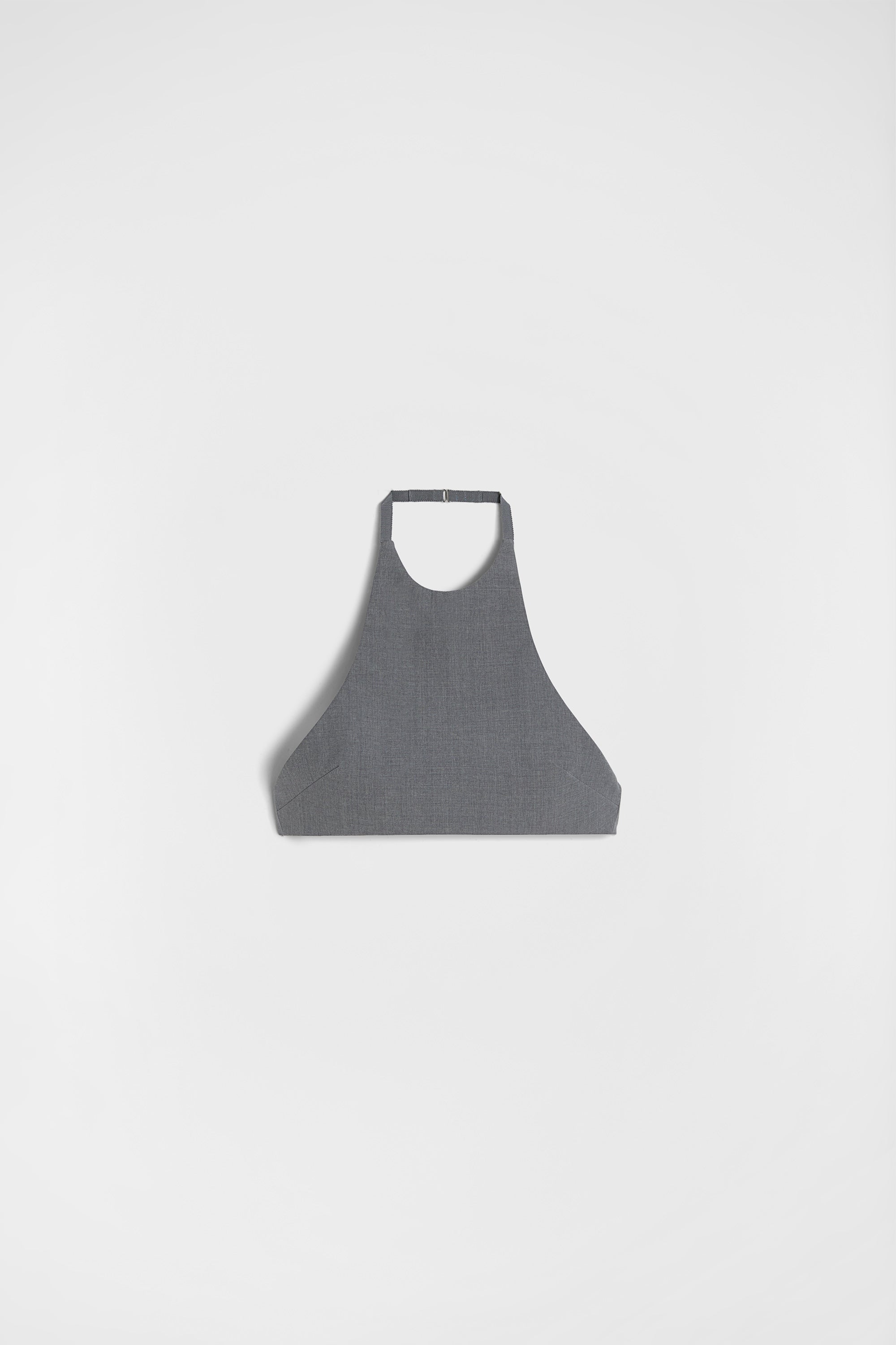 jil sander fitted wool poplin halter top for women