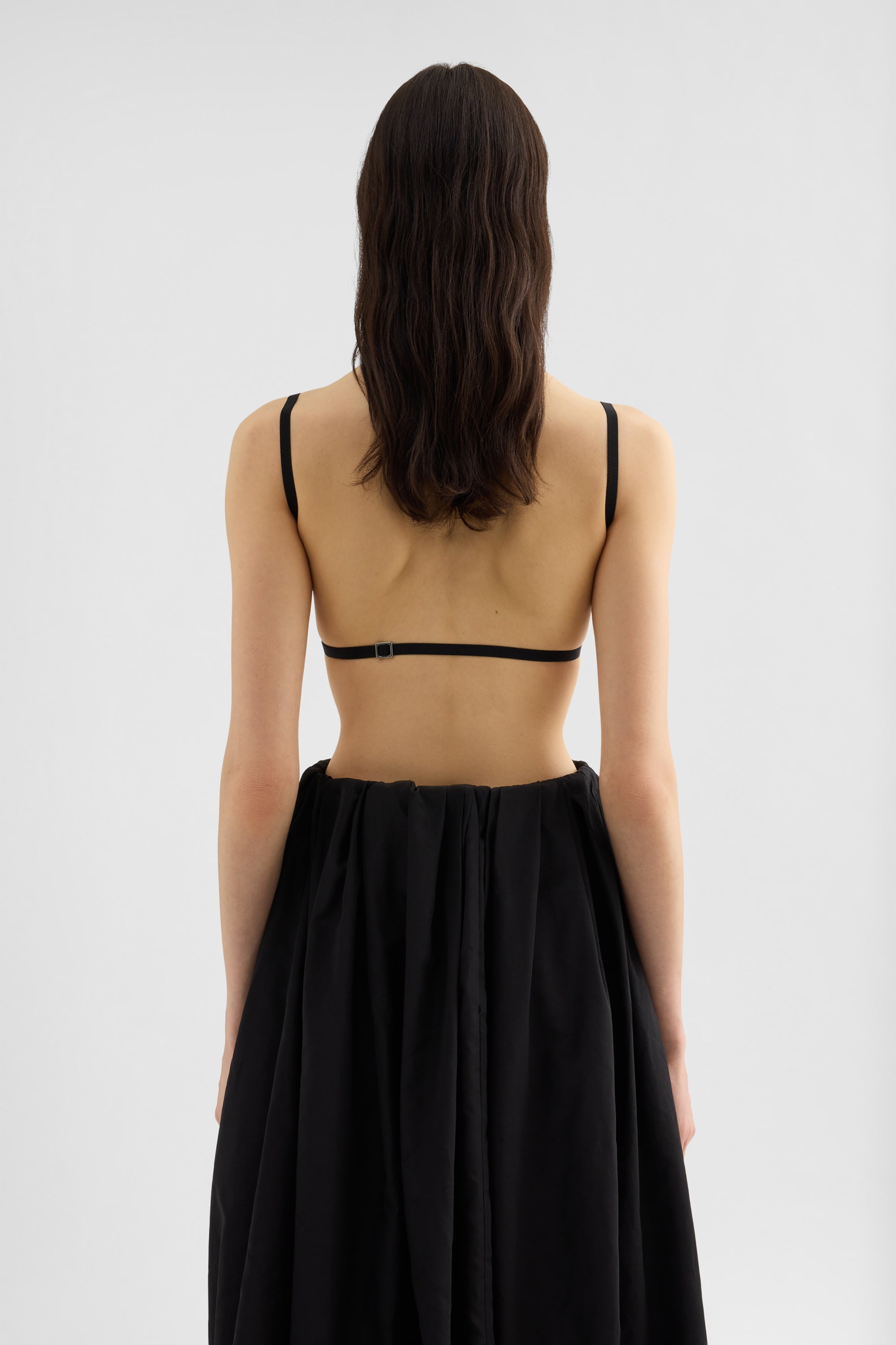 jil sander silk faille top for women