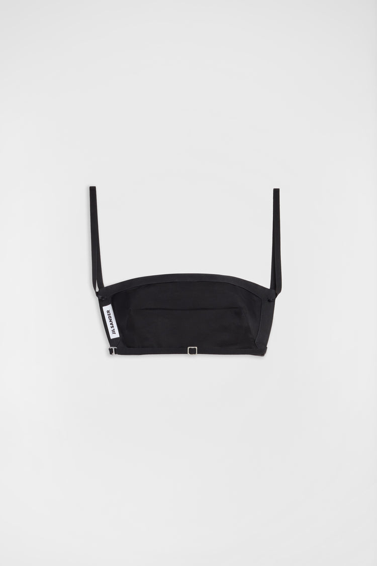 jil sander silk faille top for women