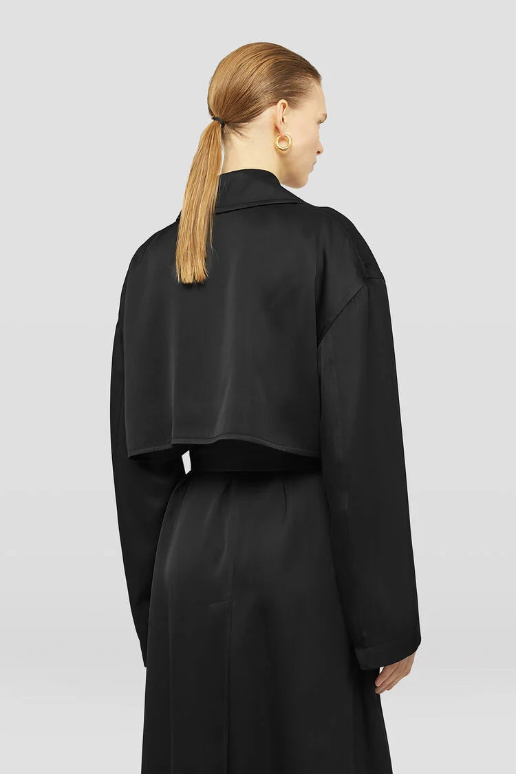 Silk Blend Trench Coat