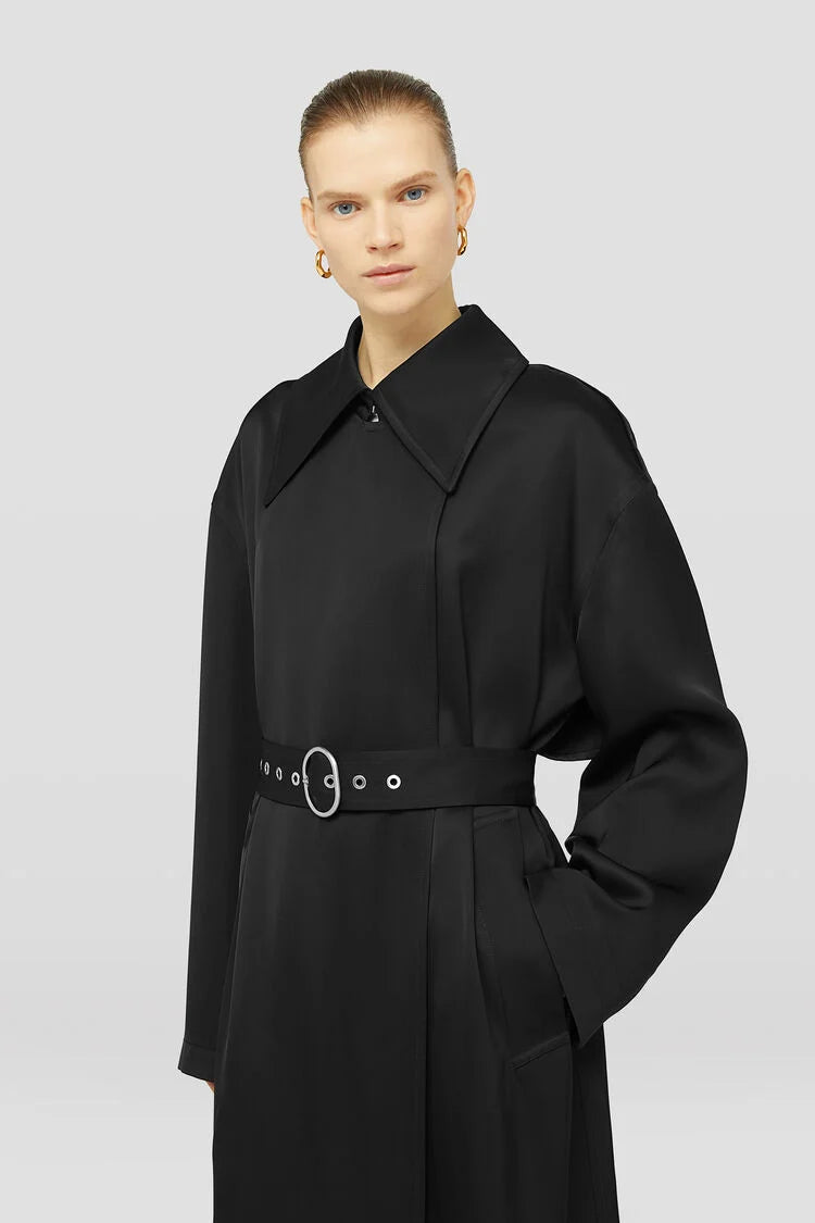 Silk Blend Trench Coat