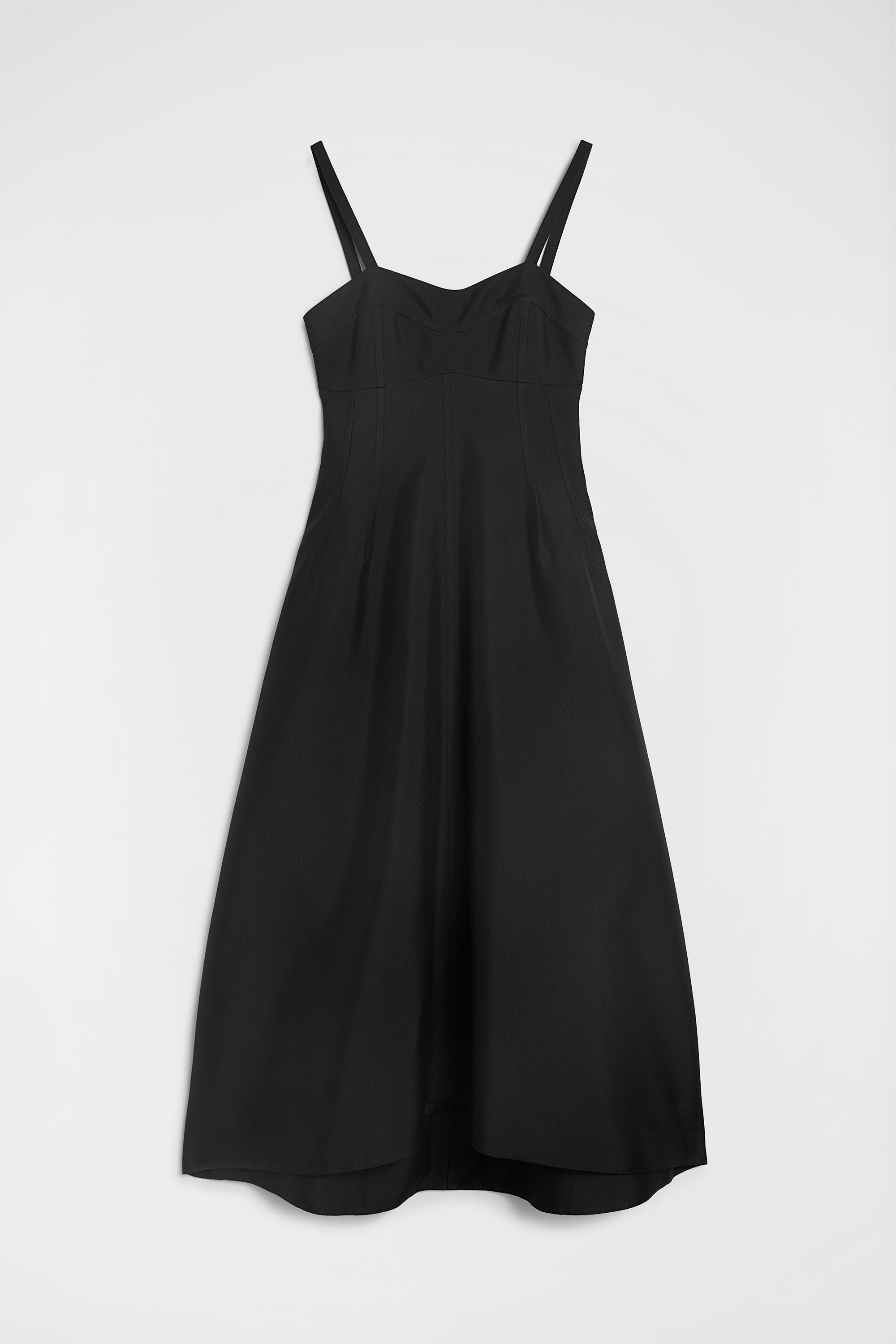 jil sander technical gabardine bustier dress for women