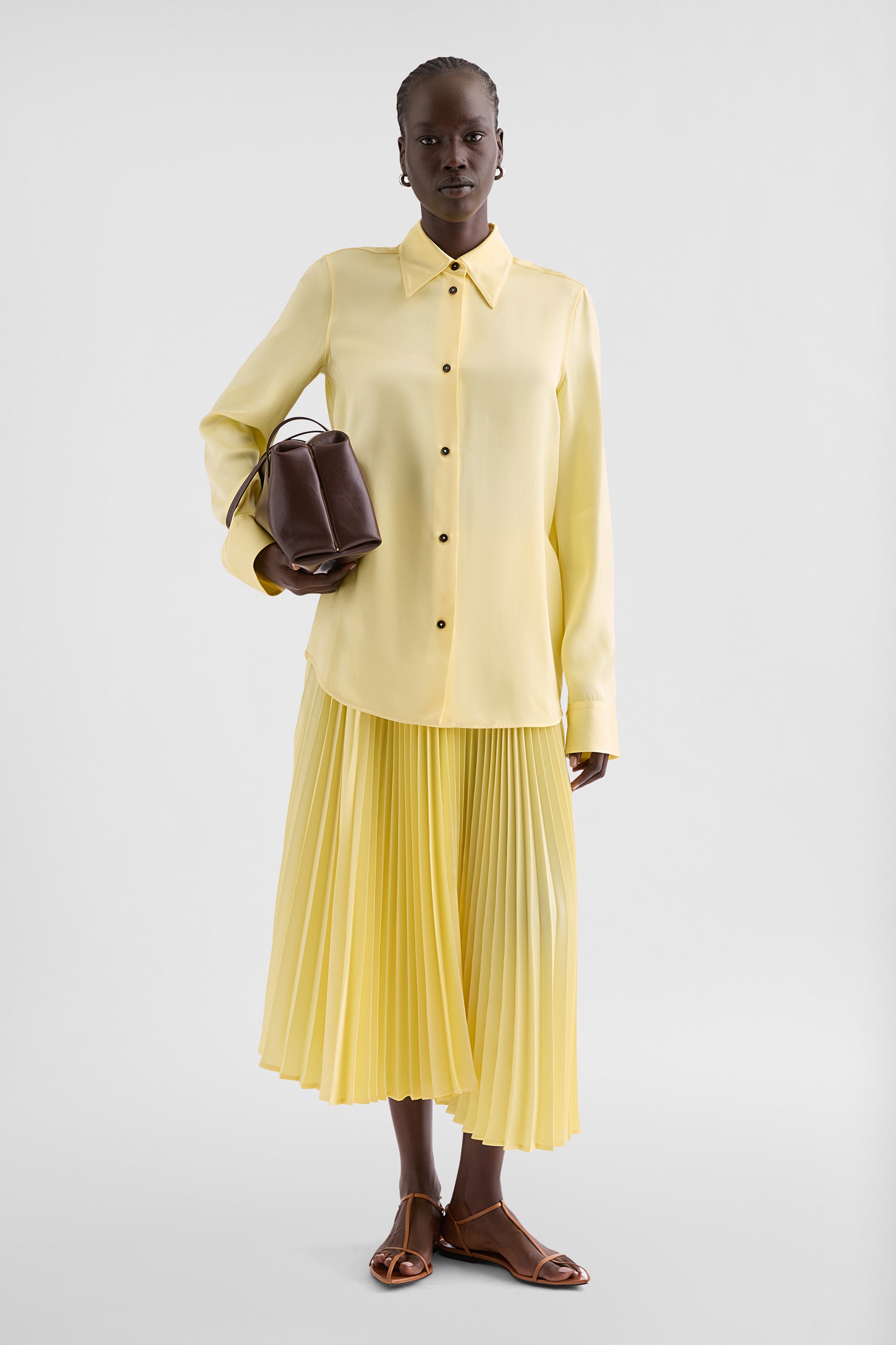 jil sander fluid viscose shirt for women