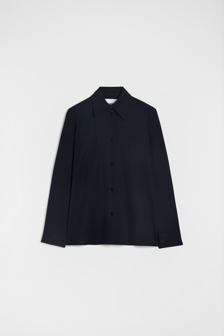 jil sander lightweight wool gabardine shirt for women
