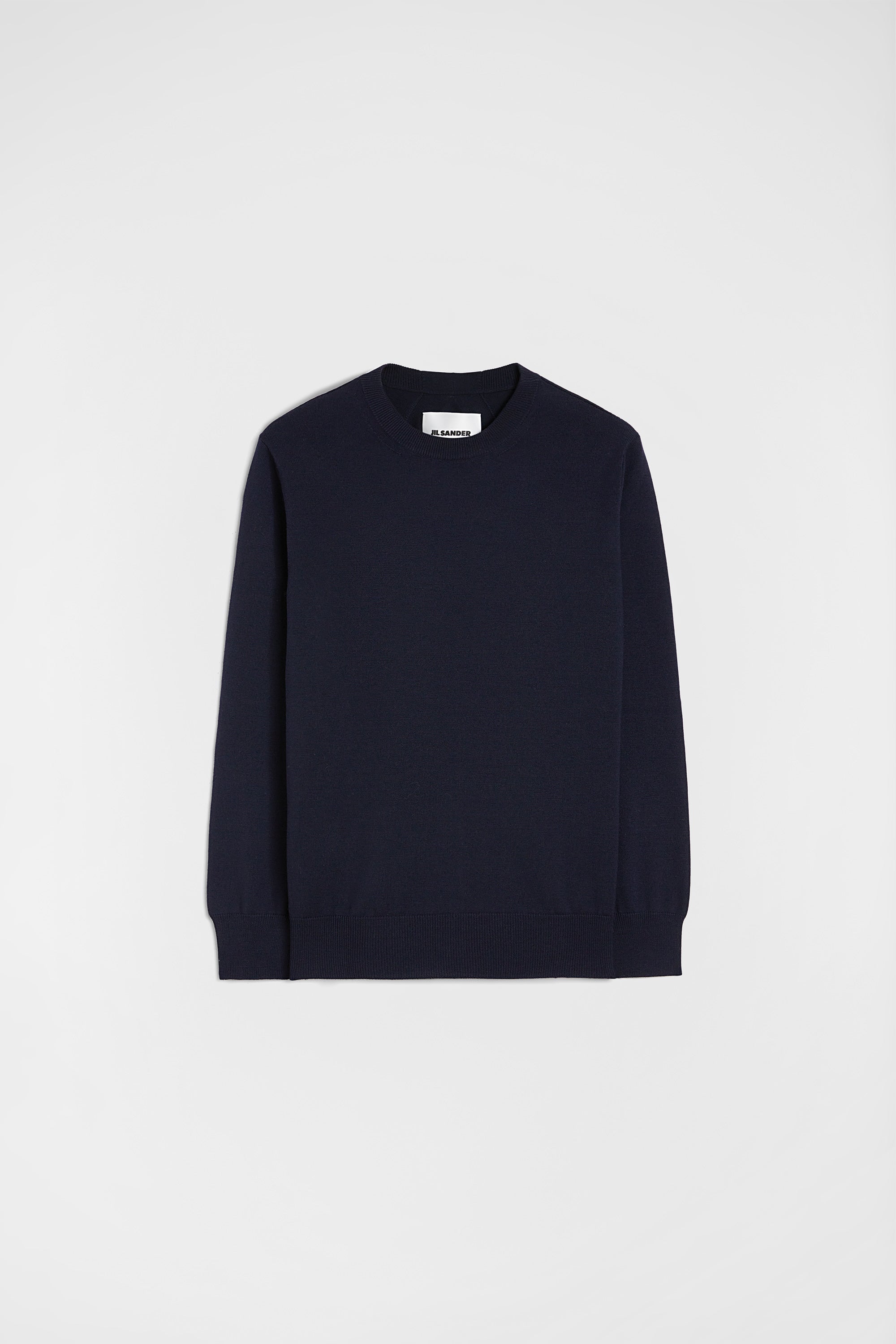 jil sander midweight wool crew-neck sweater for women