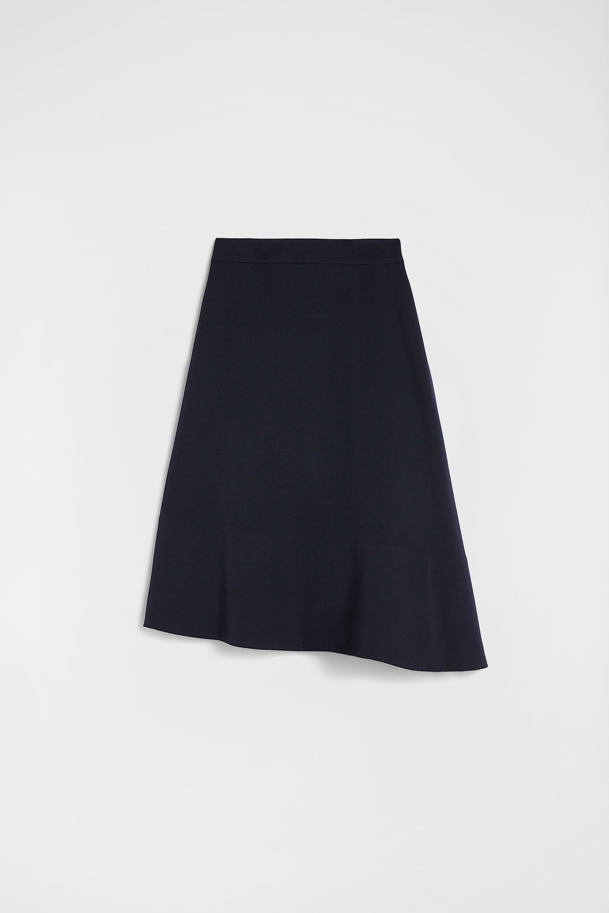 jil sander lightweight wool gabardine asymmetrical skirt for women