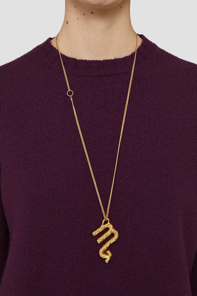 jil sander scorpio zodiac necklace set for women and men