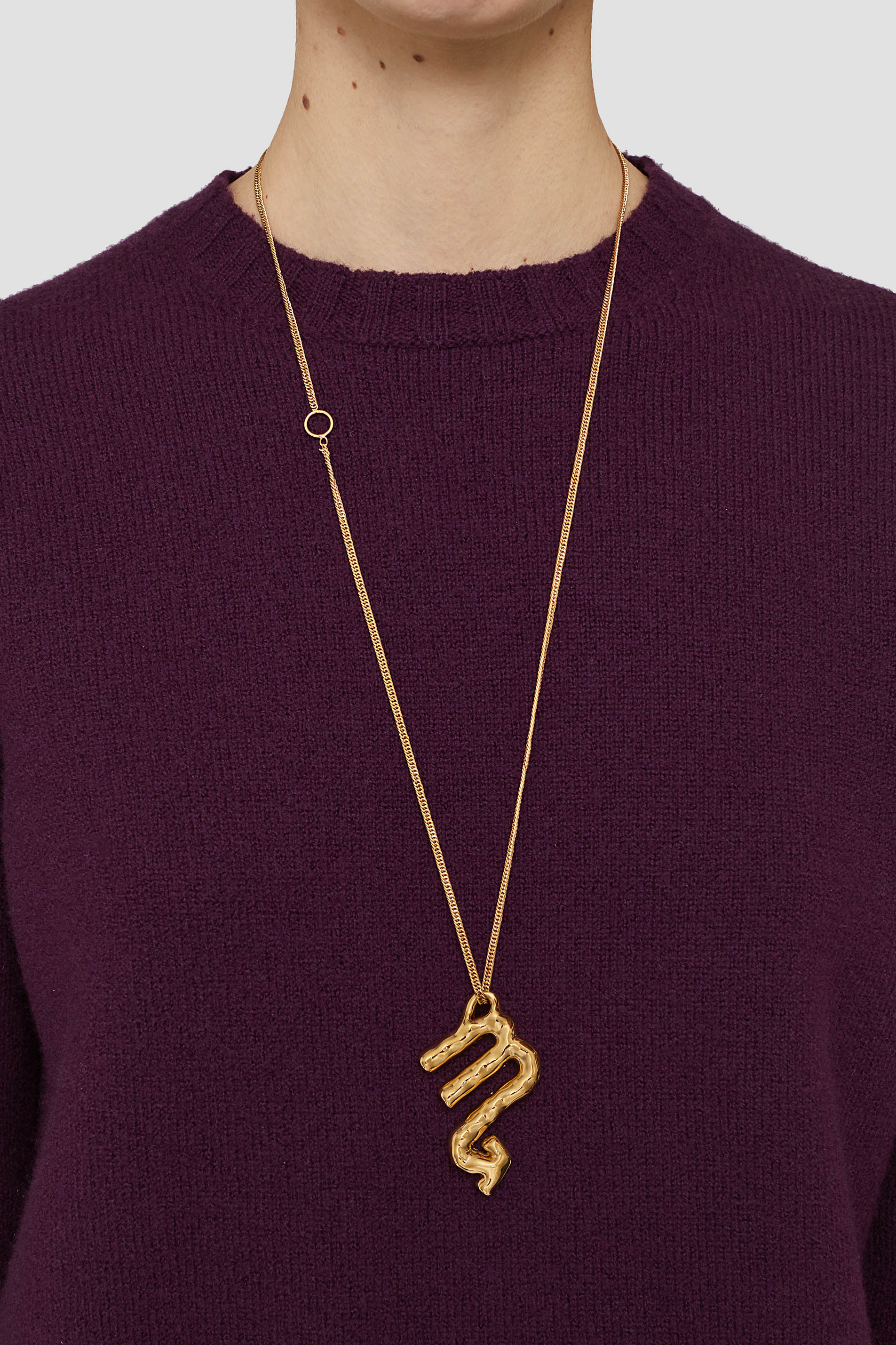 jil sander scorpio zodiac necklace set for women and men