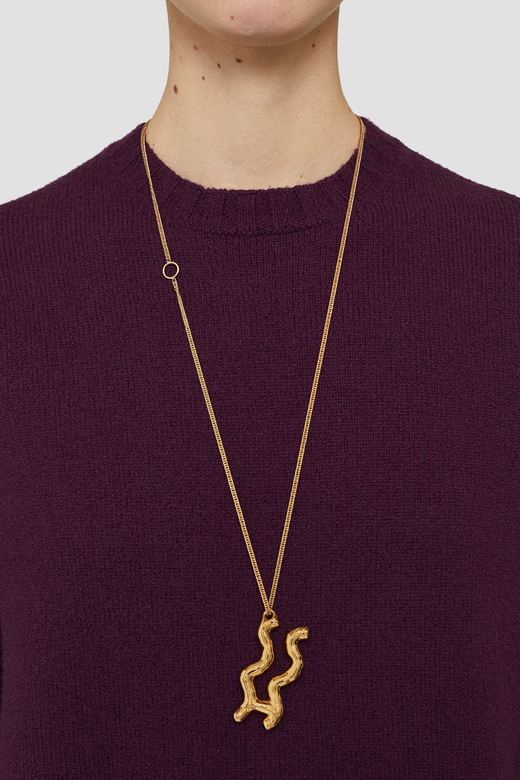 jil sander aquarius zodiac necklace set for women