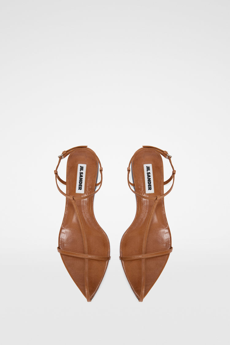 jil sander cage flat sandal for women