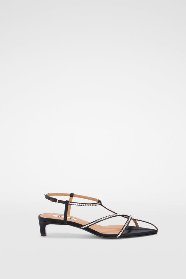jil sander cage low-heel sandal for women