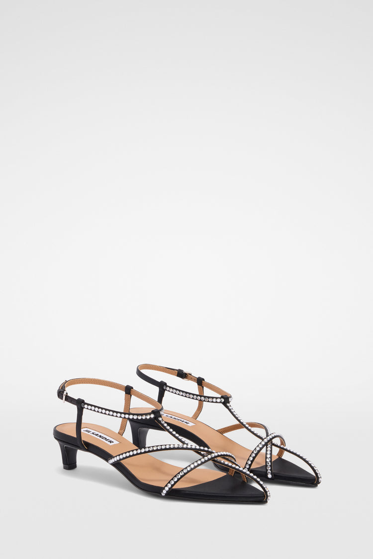 jil sander cage low-heel sandal for women