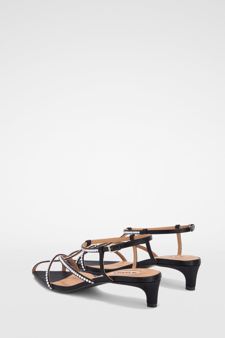 jil sander cage low-heel sandal for women