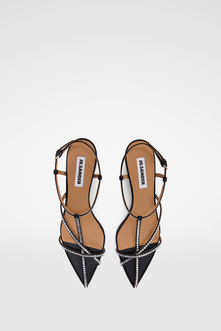 jil sander cage low-heel sandal for women
