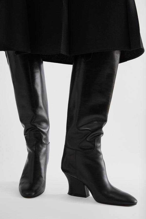 jil sander knee boot for women