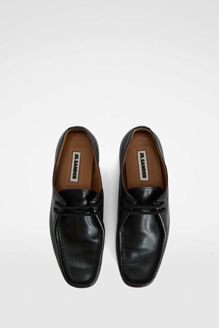 jil sander hood lace-up shoe for women
