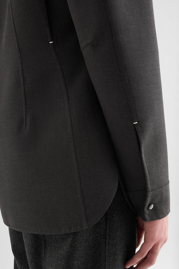 jil sander wool twill shirt for men