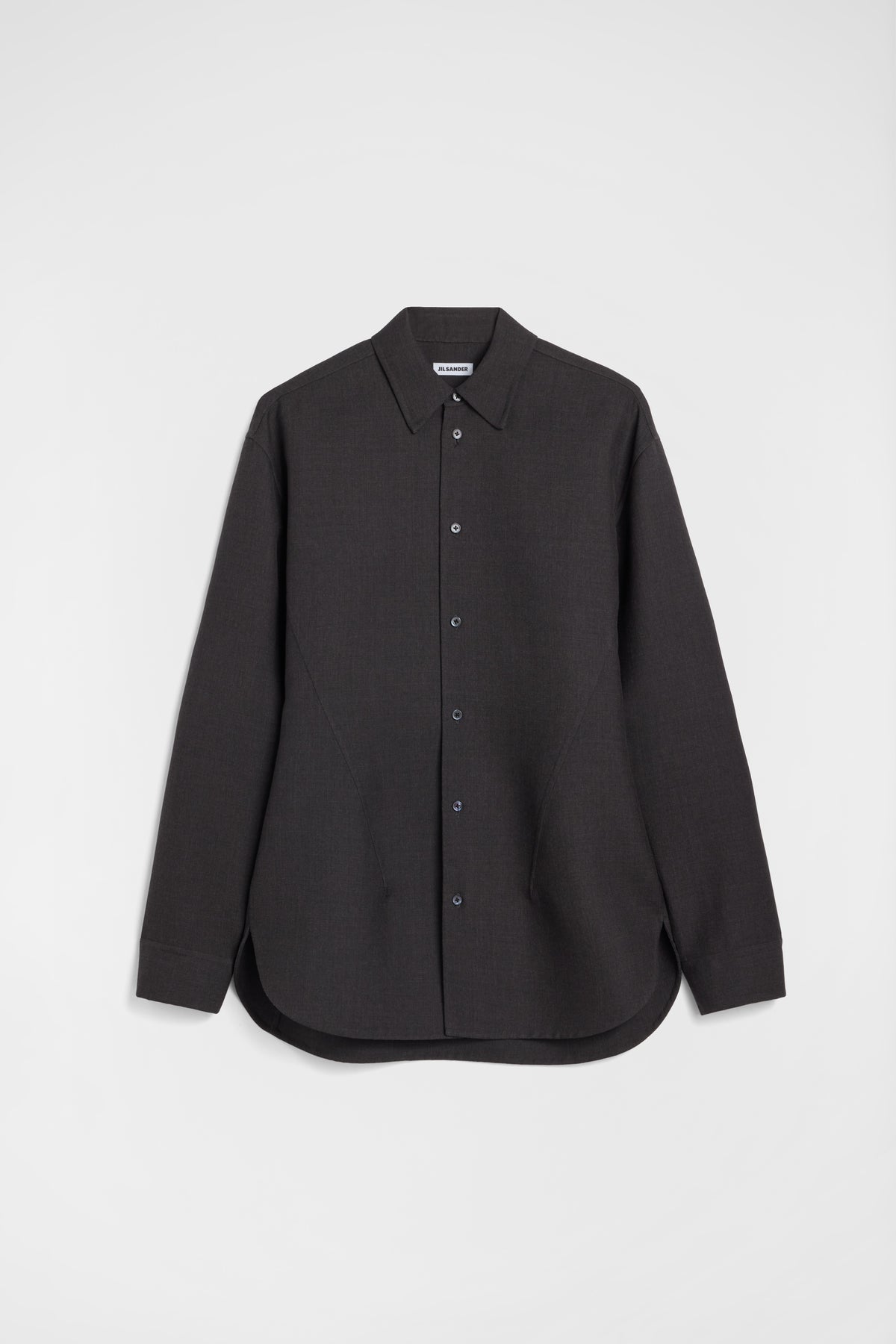 jil sander wool twill shirt for men