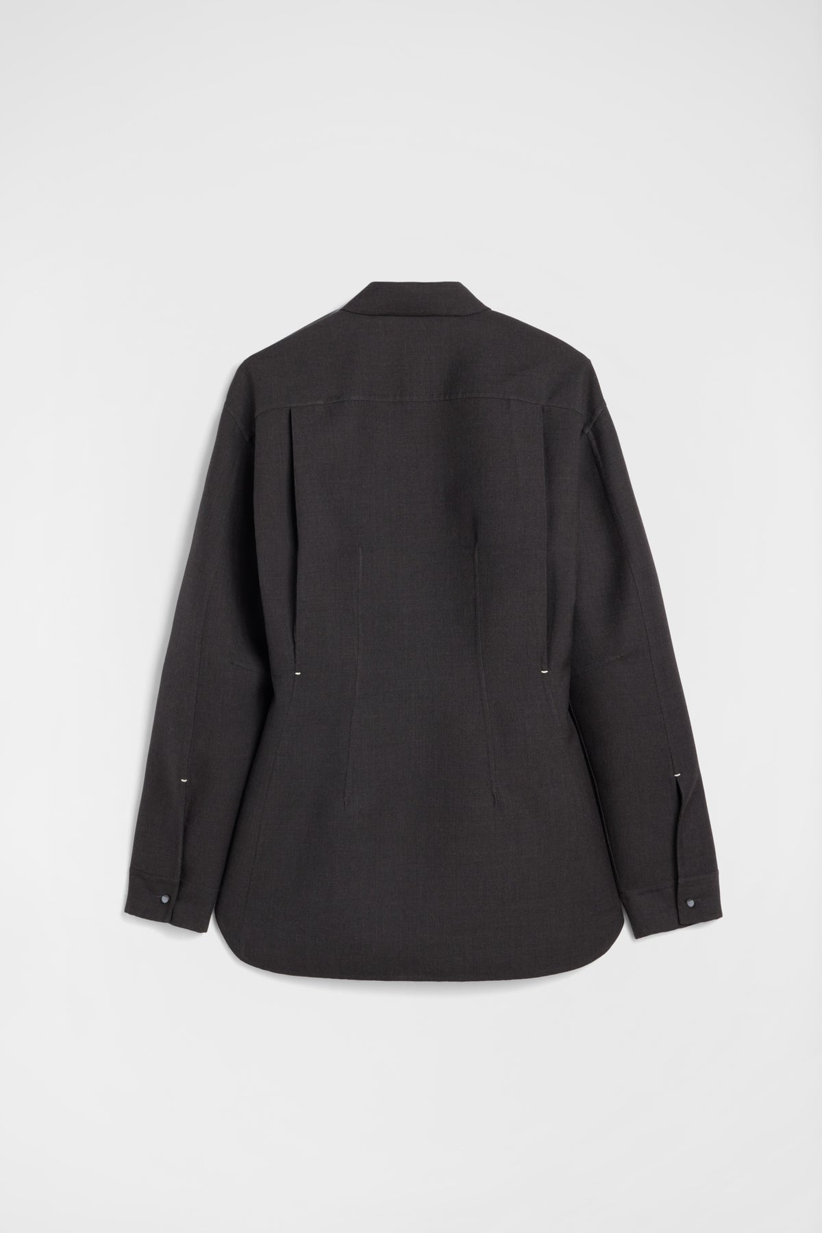 jil sander wool twill shirt for men